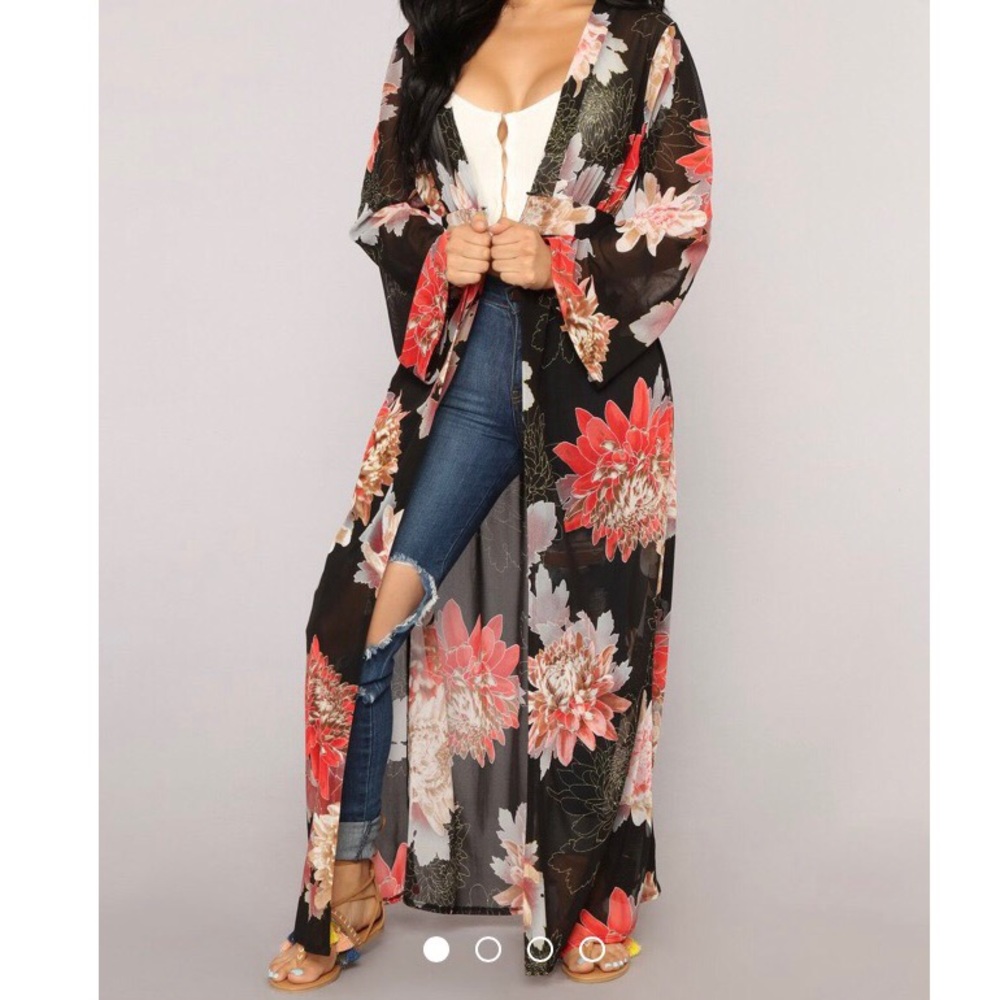 Women’s Black Kimono